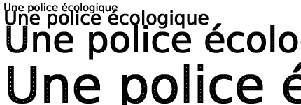 police ecofont